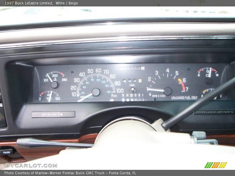 White / Beige 1997 Buick LeSabre Limited