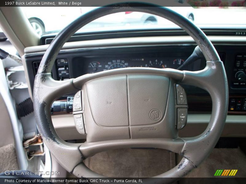White / Beige 1997 Buick LeSabre Limited