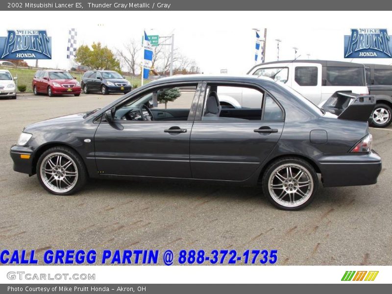 Thunder Gray Metallic / Gray 2002 Mitsubishi Lancer ES
