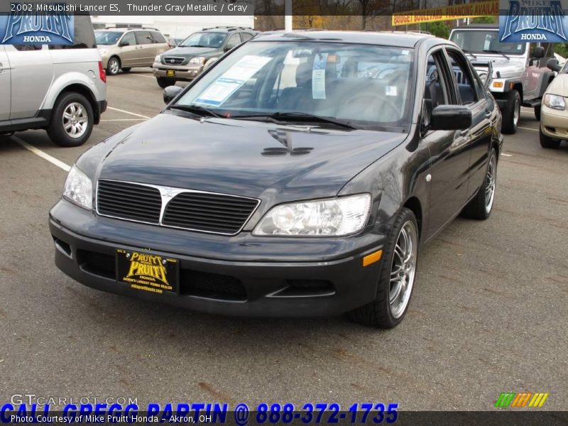 Thunder Gray Metallic / Gray 2002 Mitsubishi Lancer ES