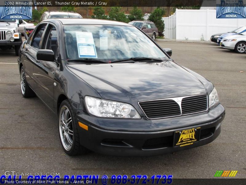 Thunder Gray Metallic / Gray 2002 Mitsubishi Lancer ES