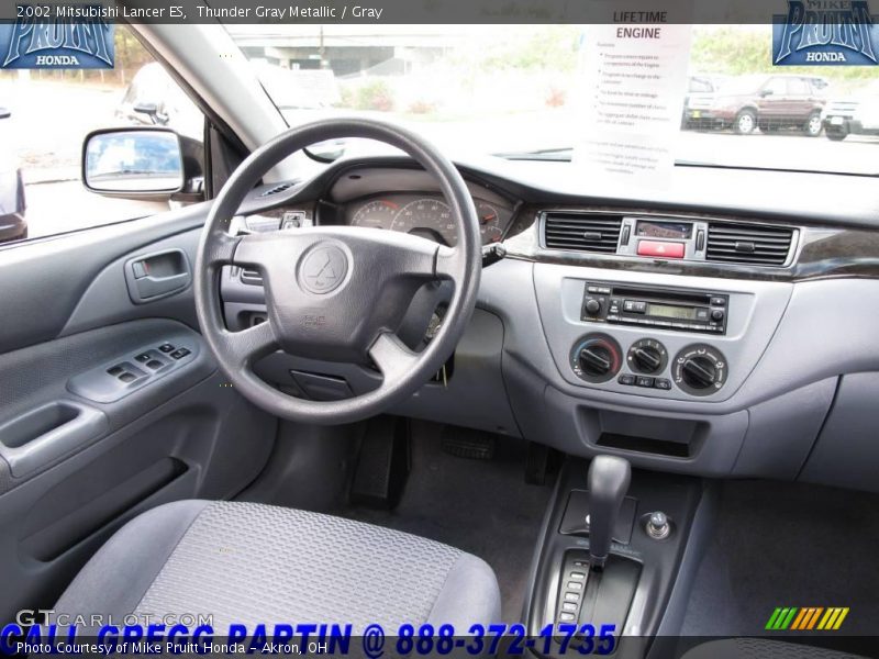 Thunder Gray Metallic / Gray 2002 Mitsubishi Lancer ES
