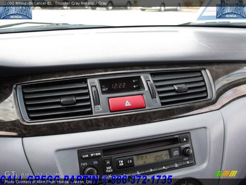 Thunder Gray Metallic / Gray 2002 Mitsubishi Lancer ES