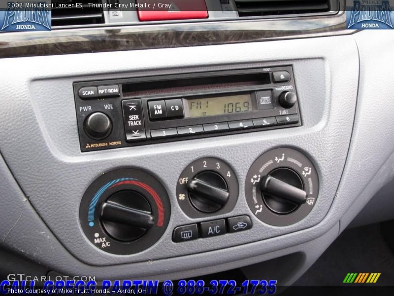 Thunder Gray Metallic / Gray 2002 Mitsubishi Lancer ES