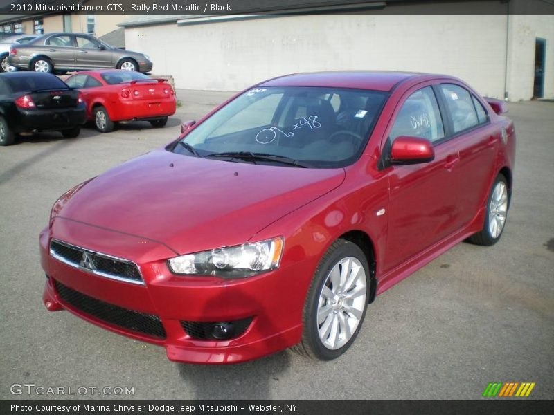 Rally Red Metallic / Black 2010 Mitsubishi Lancer GTS
