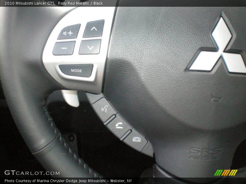 Rally Red Metallic / Black 2010 Mitsubishi Lancer GTS