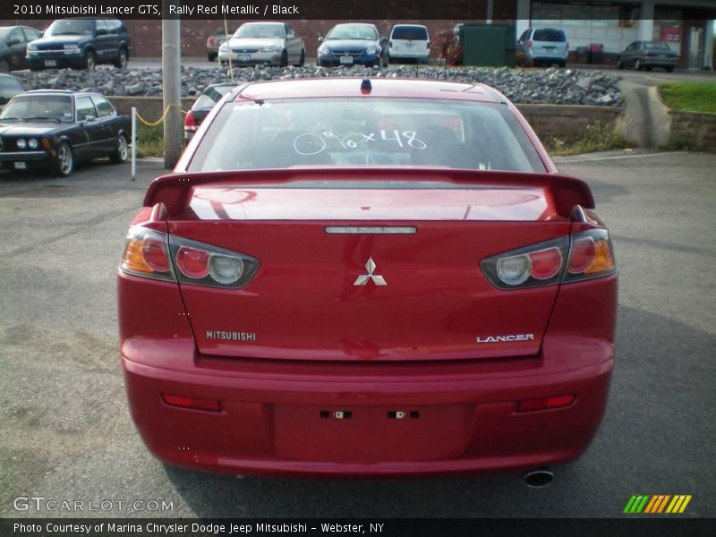 Rally Red Metallic / Black 2010 Mitsubishi Lancer GTS