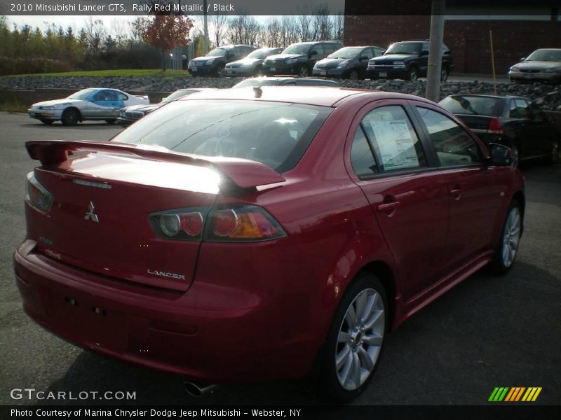 Rally Red Metallic / Black 2010 Mitsubishi Lancer GTS