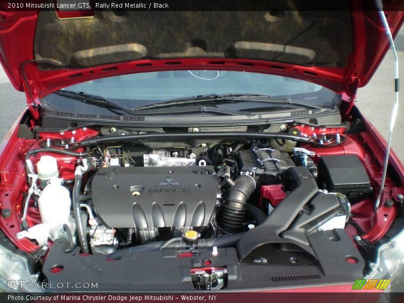 Rally Red Metallic / Black 2010 Mitsubishi Lancer GTS