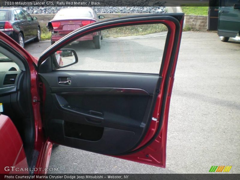 Rally Red Metallic / Black 2010 Mitsubishi Lancer GTS