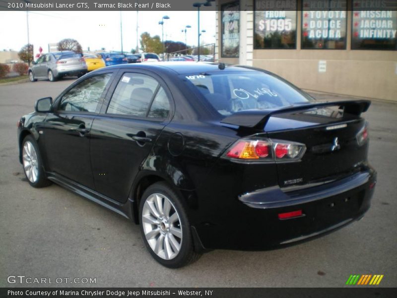 Tarmac Black Pearl / Black 2010 Mitsubishi Lancer GTS