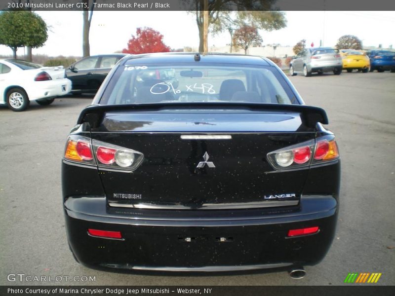 Tarmac Black Pearl / Black 2010 Mitsubishi Lancer GTS