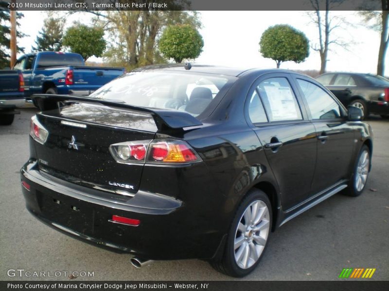 Tarmac Black Pearl / Black 2010 Mitsubishi Lancer GTS