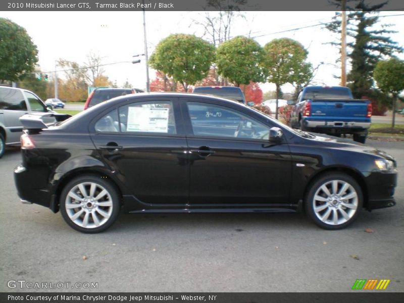 Tarmac Black Pearl / Black 2010 Mitsubishi Lancer GTS
