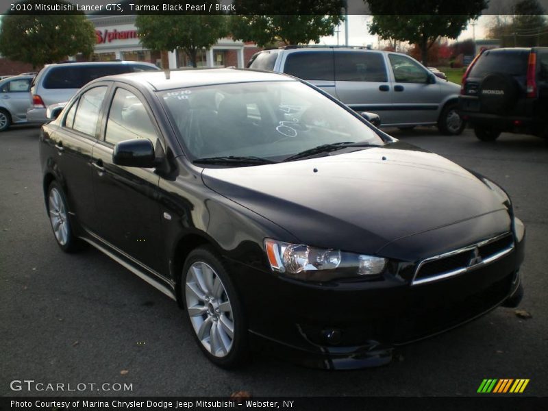 Tarmac Black Pearl / Black 2010 Mitsubishi Lancer GTS