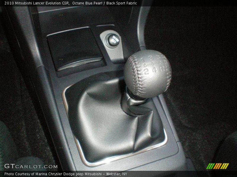 Octane Blue Pearl / Black Sport Fabric 2010 Mitsubishi Lancer Evolution GSR