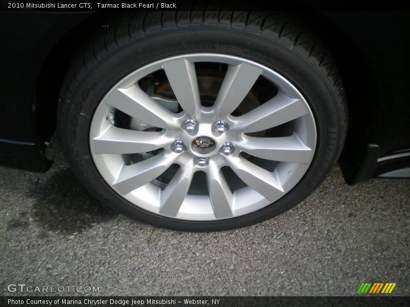 Tarmac Black Pearl / Black 2010 Mitsubishi Lancer GTS