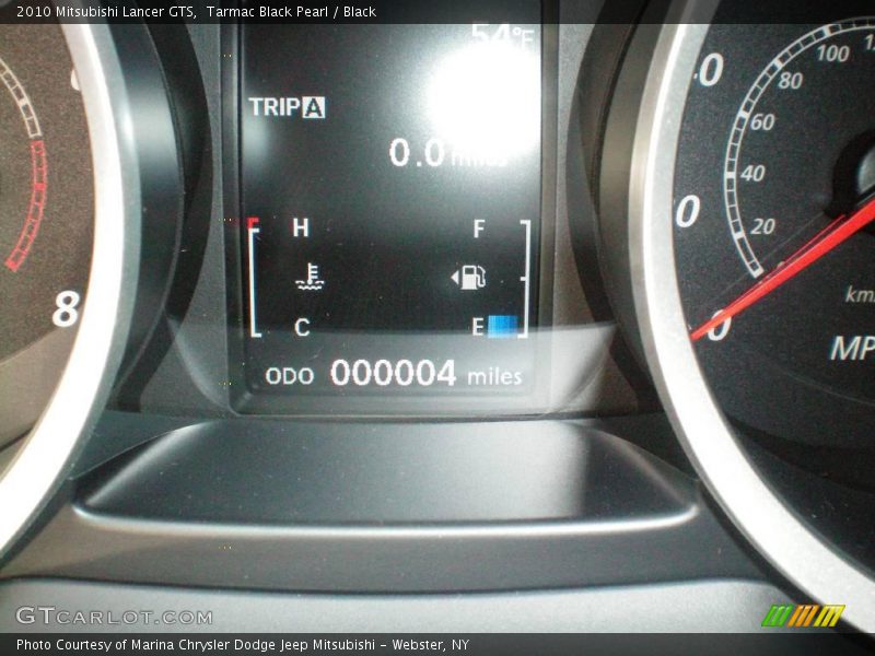 Tarmac Black Pearl / Black 2010 Mitsubishi Lancer GTS