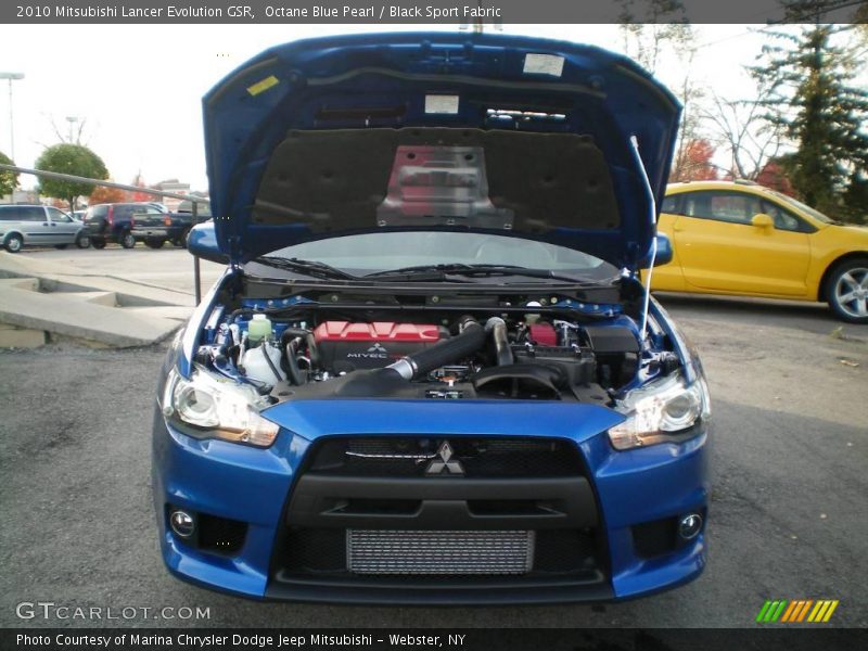 Octane Blue Pearl / Black Sport Fabric 2010 Mitsubishi Lancer Evolution GSR