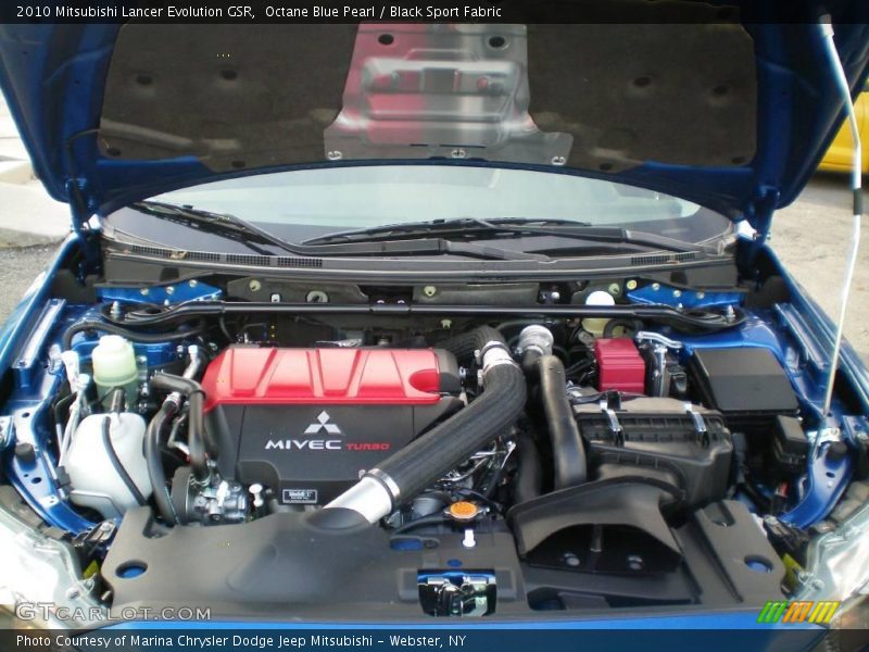 Octane Blue Pearl / Black Sport Fabric 2010 Mitsubishi Lancer Evolution GSR