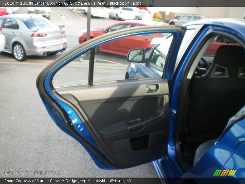 Octane Blue Pearl / Black Sport Fabric 2010 Mitsubishi Lancer Evolution GSR