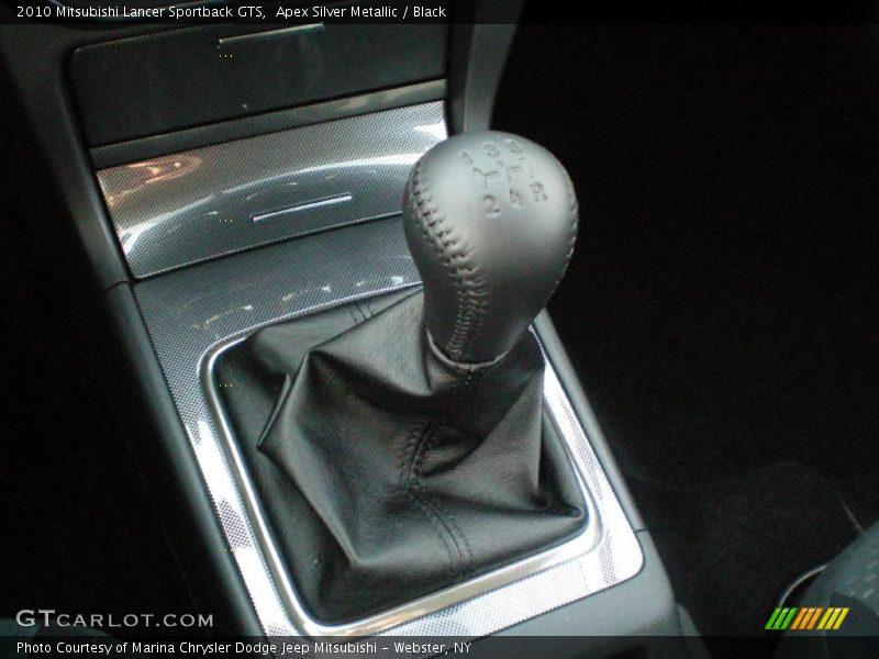 Apex Silver Metallic / Black 2010 Mitsubishi Lancer Sportback GTS