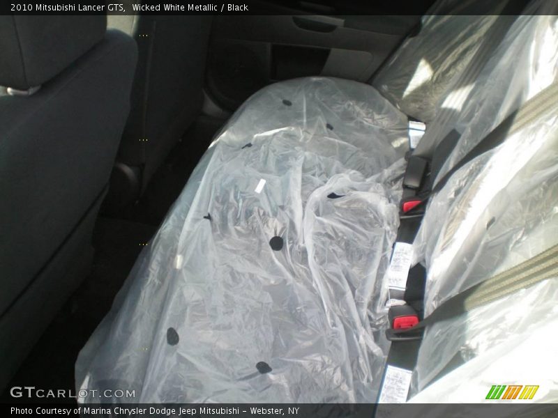 Wicked White Metallic / Black 2010 Mitsubishi Lancer GTS