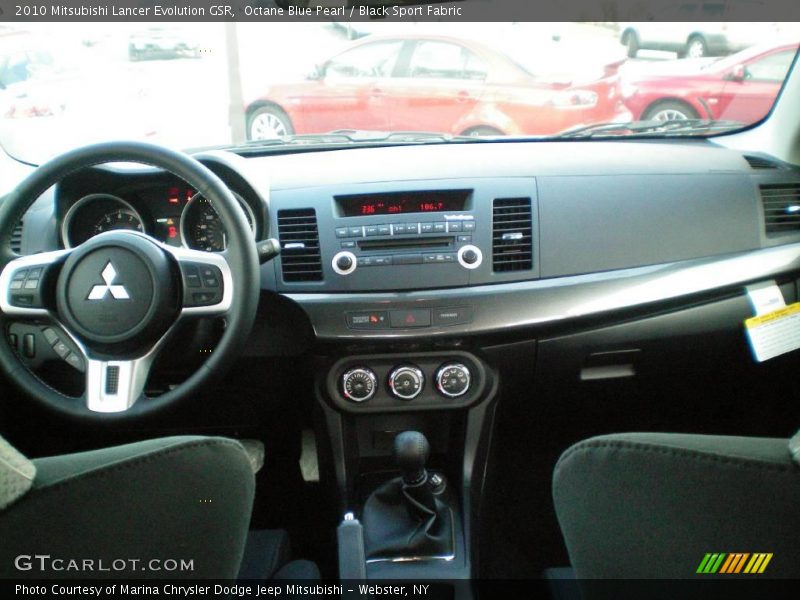 Octane Blue Pearl / Black Sport Fabric 2010 Mitsubishi Lancer Evolution GSR