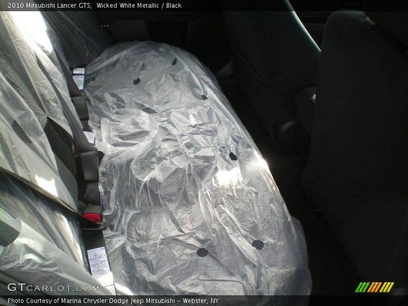 Wicked White Metallic / Black 2010 Mitsubishi Lancer GTS