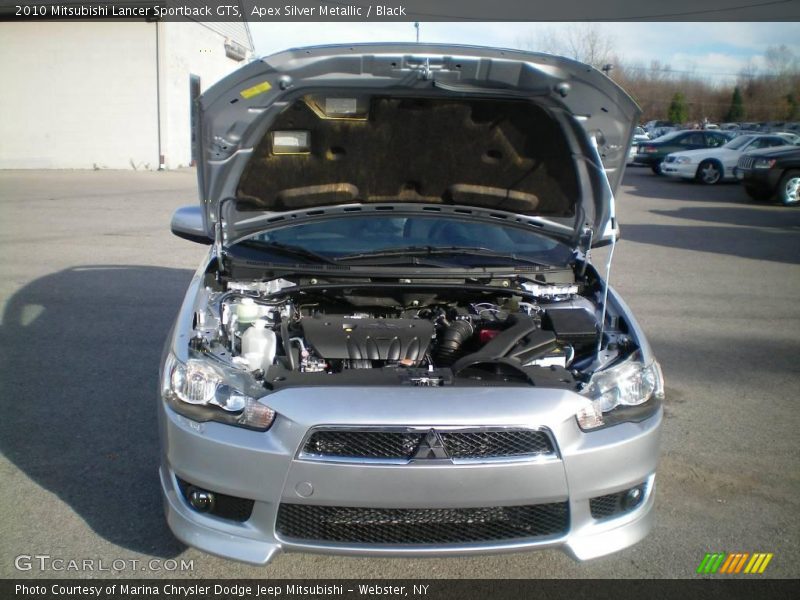 Apex Silver Metallic / Black 2010 Mitsubishi Lancer Sportback GTS