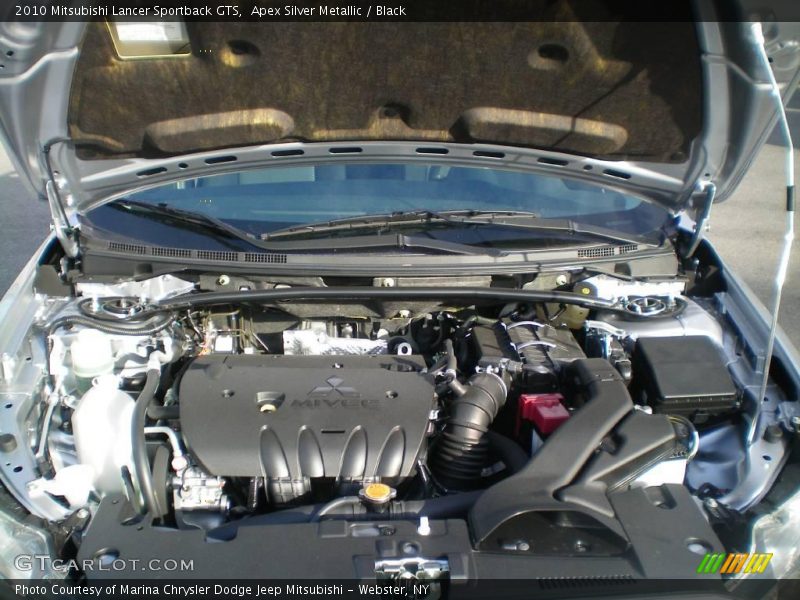Apex Silver Metallic / Black 2010 Mitsubishi Lancer Sportback GTS