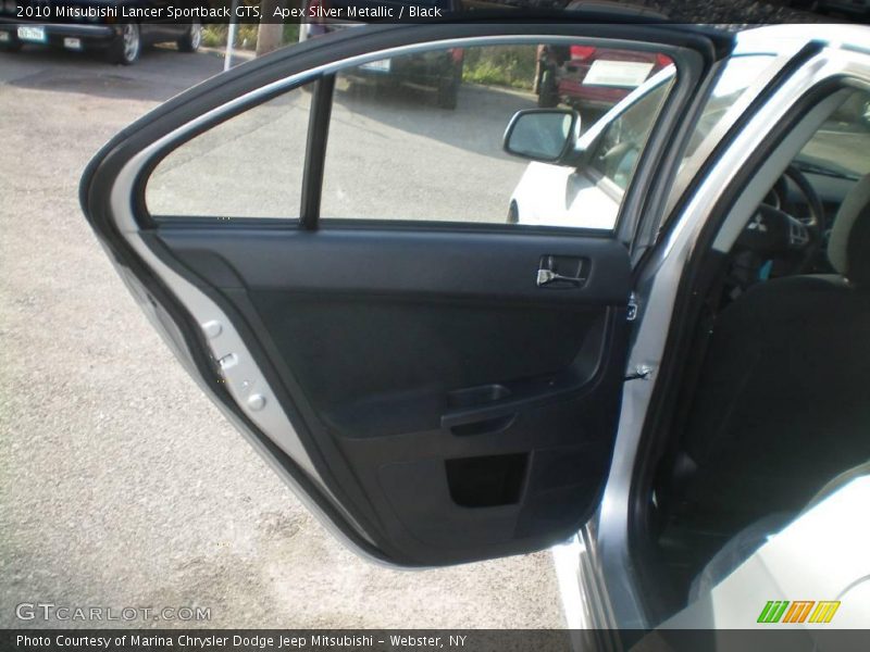 Apex Silver Metallic / Black 2010 Mitsubishi Lancer Sportback GTS