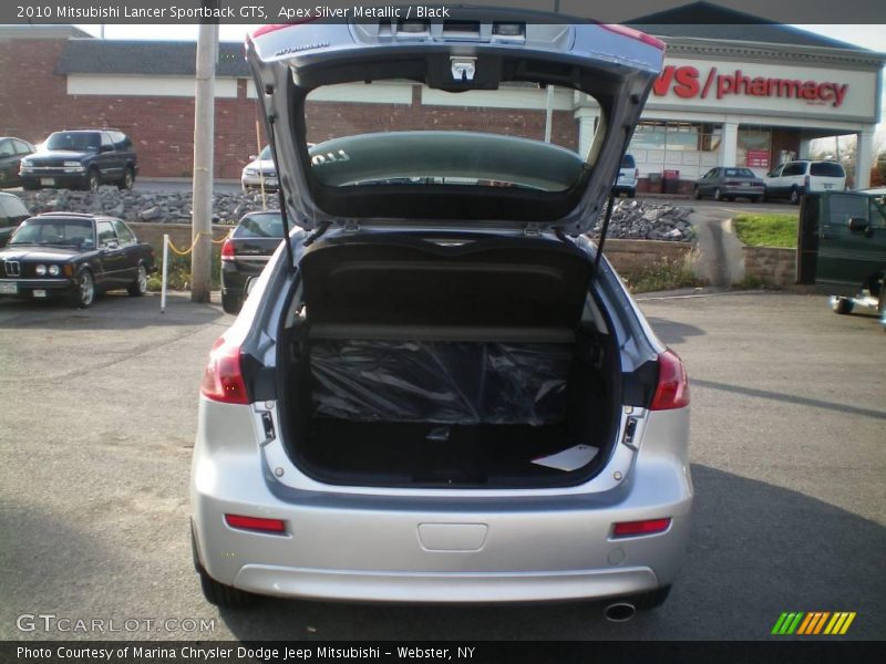 Apex Silver Metallic / Black 2010 Mitsubishi Lancer Sportback GTS