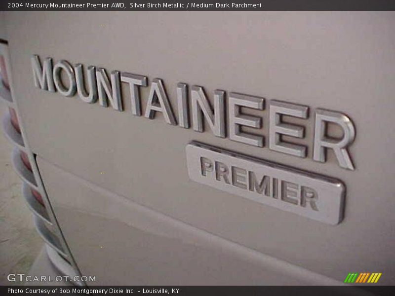 Silver Birch Metallic / Medium Dark Parchment 2004 Mercury Mountaineer Premier AWD