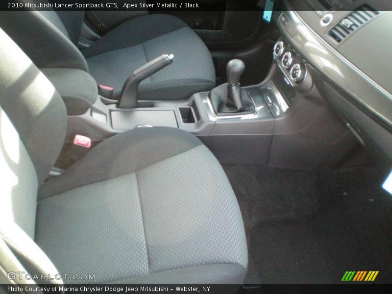 Apex Silver Metallic / Black 2010 Mitsubishi Lancer Sportback GTS