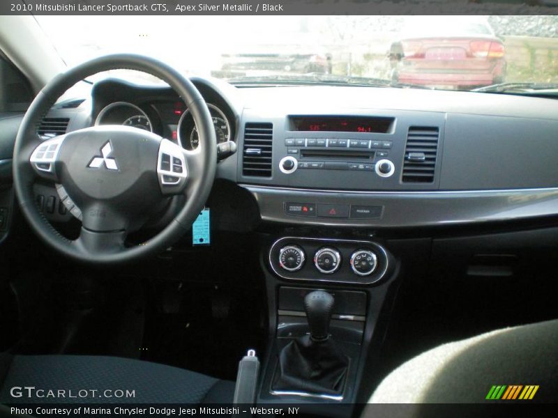 Apex Silver Metallic / Black 2010 Mitsubishi Lancer Sportback GTS