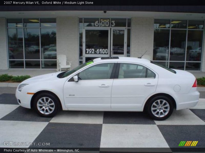 Oxford White / Medium Light Stone 2007 Mercury Milan V6