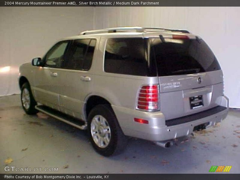 Silver Birch Metallic / Medium Dark Parchment 2004 Mercury Mountaineer Premier AWD