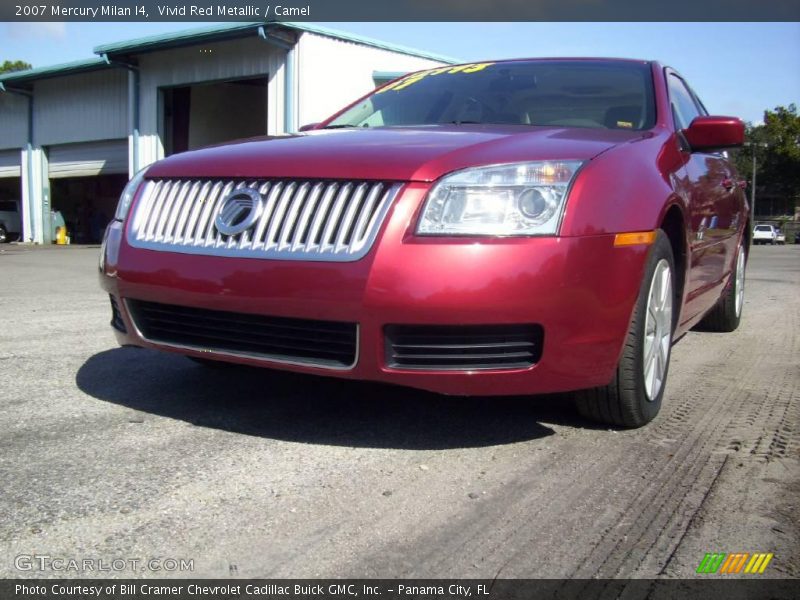 Vivid Red Metallic / Camel 2007 Mercury Milan I4