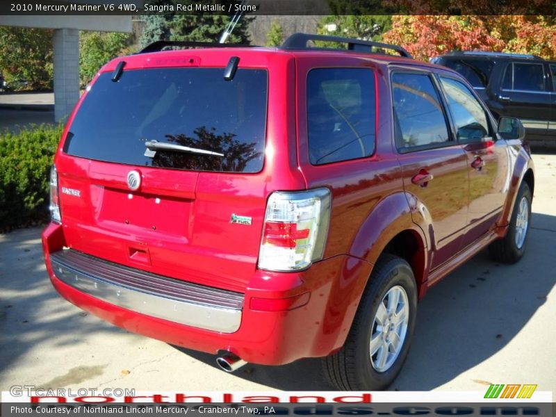 Sangria Red Metallic / Stone 2010 Mercury Mariner V6 4WD