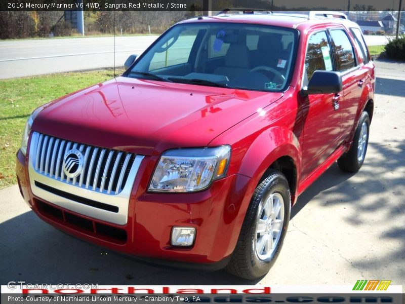 Sangria Red Metallic / Stone 2010 Mercury Mariner V6 4WD