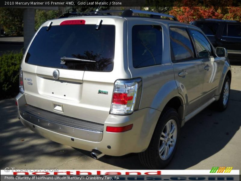 Gold Leaf Metallic / Stone 2010 Mercury Mariner V6 Premier 4WD