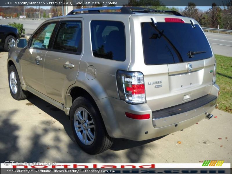 Gold Leaf Metallic / Stone 2010 Mercury Mariner V6 Premier 4WD