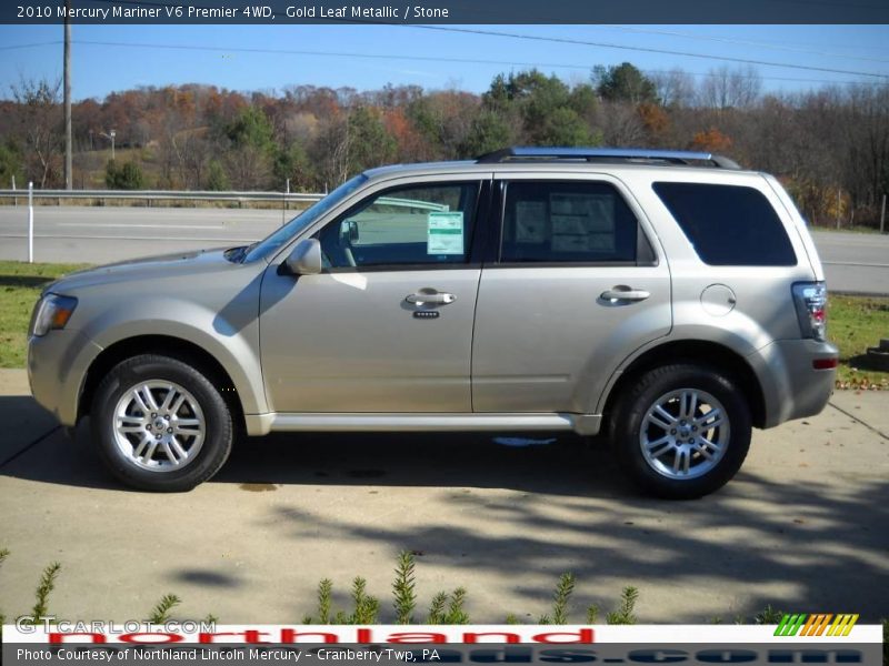 Gold Leaf Metallic / Stone 2010 Mercury Mariner V6 Premier 4WD