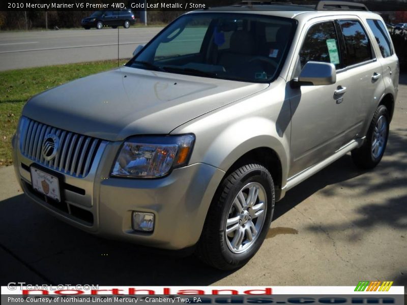 Gold Leaf Metallic / Stone 2010 Mercury Mariner V6 Premier 4WD