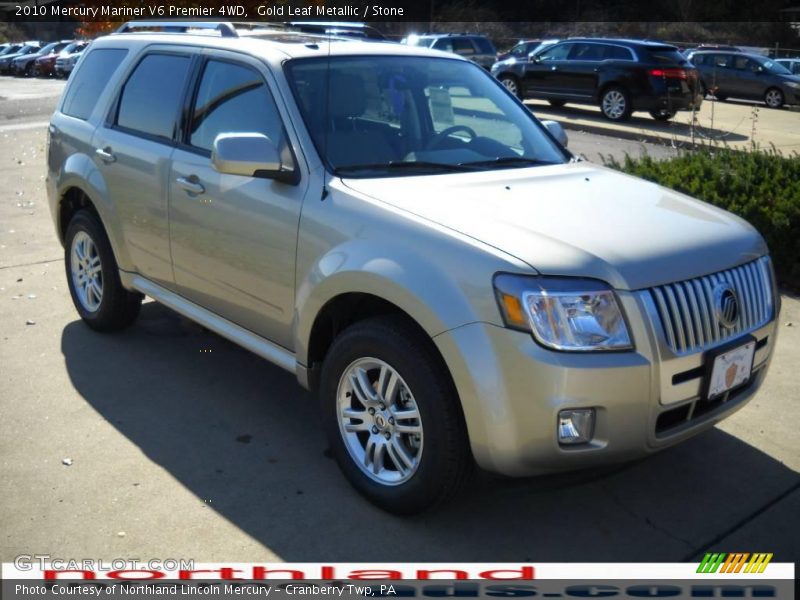 Gold Leaf Metallic / Stone 2010 Mercury Mariner V6 Premier 4WD