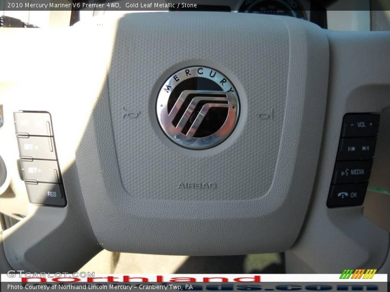 Gold Leaf Metallic / Stone 2010 Mercury Mariner V6 Premier 4WD