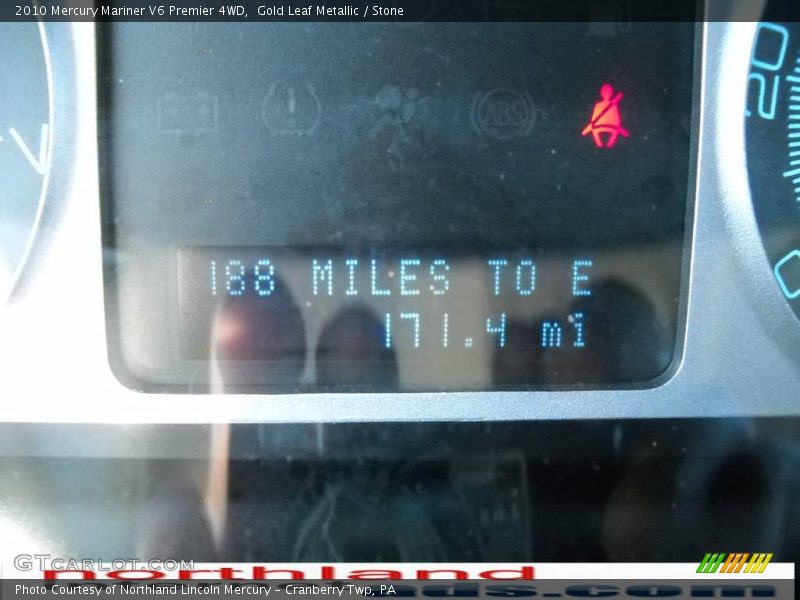 Gold Leaf Metallic / Stone 2010 Mercury Mariner V6 Premier 4WD