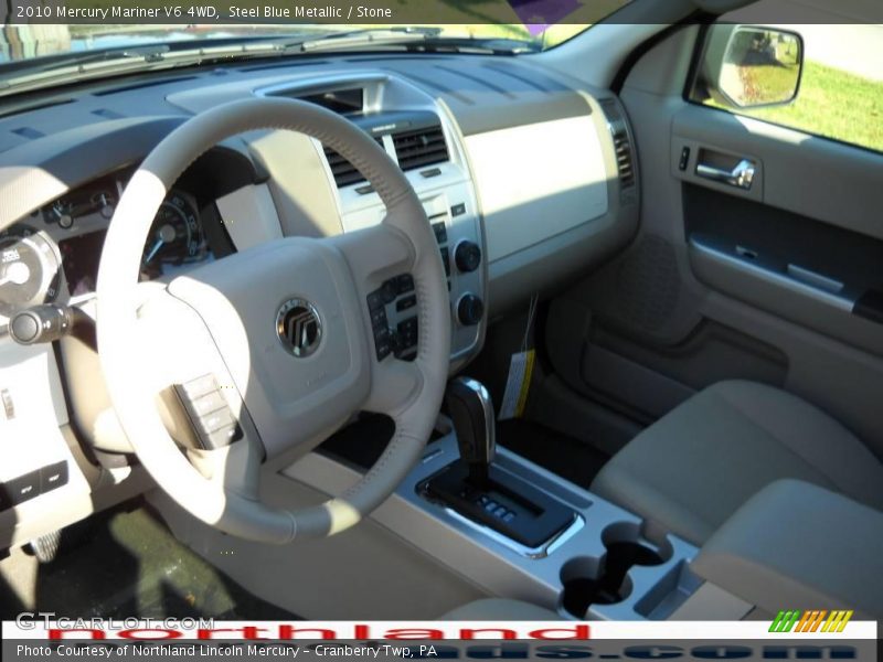 Steel Blue Metallic / Stone 2010 Mercury Mariner V6 4WD