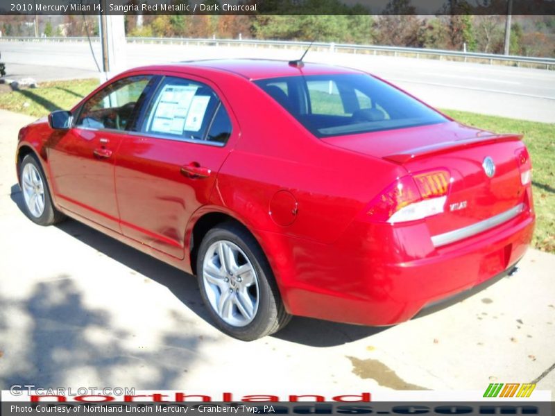 Sangria Red Metallic / Dark Charcoal 2010 Mercury Milan I4